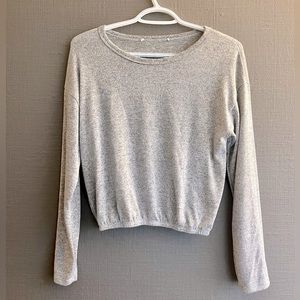 Womens Comfy Grey Long Sleeve Shirt Sz S